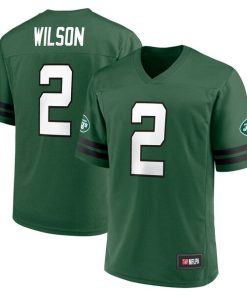 Men's Zach Wilson Green New York Jets Replica Player Jersey
