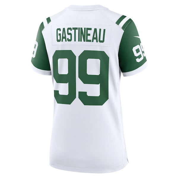 Mark Gastineau New York Jets Nike Women's Classic Alternate Retired Player Game Jersey - White - Image 3