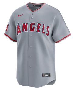Alternative view of Los Angeles Angels Nike Away Limited Jersey - Gray