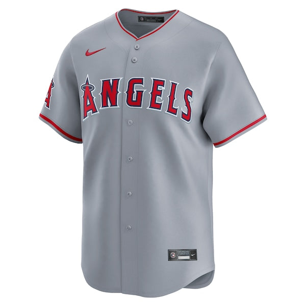 Los Angeles Angels Nike Away Limited Jersey - Gray - Image 2