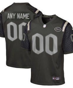 New York Jets Nike Youth 2025 Rivalries Collection Custom Game Jersey - Gotham Green