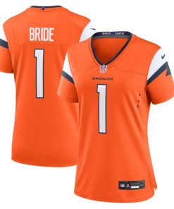 Number 1 Bride Denver Broncos Nike Women's Game Jersey - Orange