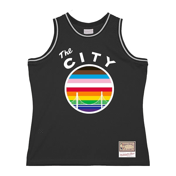 Golden State Warriors Hardwood Classic Pride Jersey - Black - Image 2