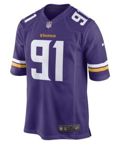 Alternative view of Patrick Jones II Minnesota Vikings Nike Team Game Player Jersey - Purple