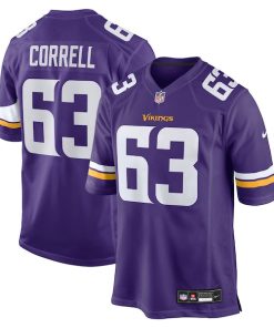 Zeke Correll Minnesota Vikings Nike Team Game Jersey -  Purple
