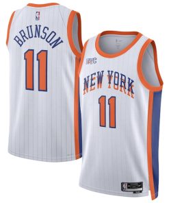 Jalen Brunson New York Knicks Nike Unisex 2024/25 Swingman Player Jersey - City Edition - White