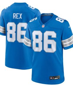 Isaac Rex Detroit Lions Nike Game Jersey -  Blue