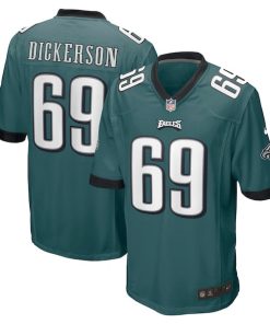 Landon Dickerson Philadelphia Eagles Nike Game Player Jersey - Midnight Green