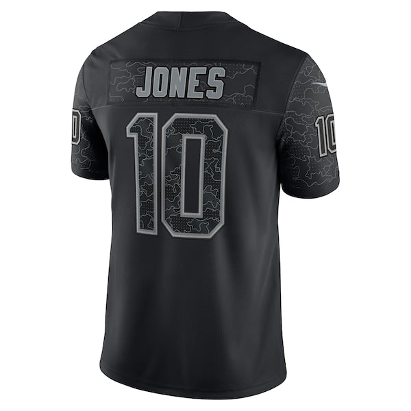 Mac Jones New England Patriots Nike RFLCTV Limited Jersey - Black - Image 5