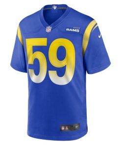 Alternative view of Troy Reeder Los Angeles Rams Nike Team Game Jersey -  Royal