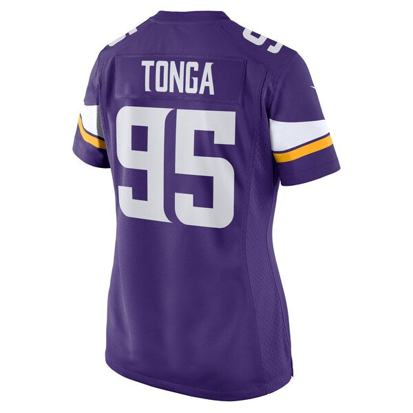 Khyiris Tonga Minnesota Vikings Nike Women's Home Game Player Jersey - Purple - Image 3