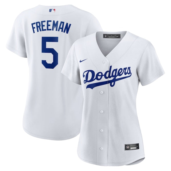 Freddie Freeman Los Angeles Dodgers Nike Women's Replica Player Jersey - White/Royal - Image 2