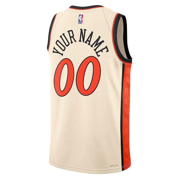 Detroit Pistons Nike Unisex 2024/25 Custom Swingman Jersey - City Edition - White - Image 3