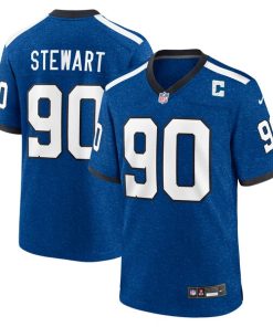 Alternative view of Grover Stewart Indianapolis Colts Nike Indiana Nights Alternate Game Jersey - Royal/Royal