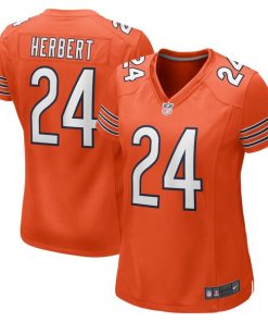 Khalil Herbert Chicago Bears Nike Women's Alternate Game Player Jersey - Orange/Navy