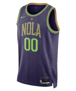 Alternative view of New Orleans Pelicans Nike Unisex 2024/25 Custom Swingman Jersey - City Edition - Purple
