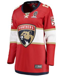 Alternative view of Sam Reinhart Florida Panthers  Women's 2025 Stanley Cup Champions Breakaway Jersey - Red