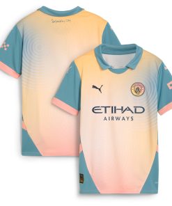 Alternative view of Manchester City 2024-25 PUMA Fourth Jersey - Definitely City