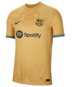 Alternative view of Ousmane Dembele Barcelona Nike 2022/23 Away Authentic Player Jersey - Gold