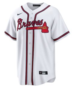 Alternative view of Joe Jim¨¦nez Atlanta Braves Nike Home  Replica Player Jersey - White