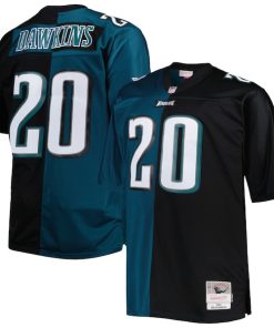 Brian Dawkins Philadelphia Eagles Big & Tall Split Legacy Retired Player Replica Jersey - Midnight Green/Black