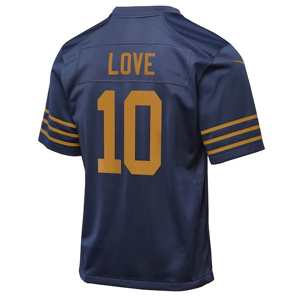 Jordan Love Green Bay Packers Nike Youth The 1923 Classic Game Jersey - Navy/White/Green - Image 4