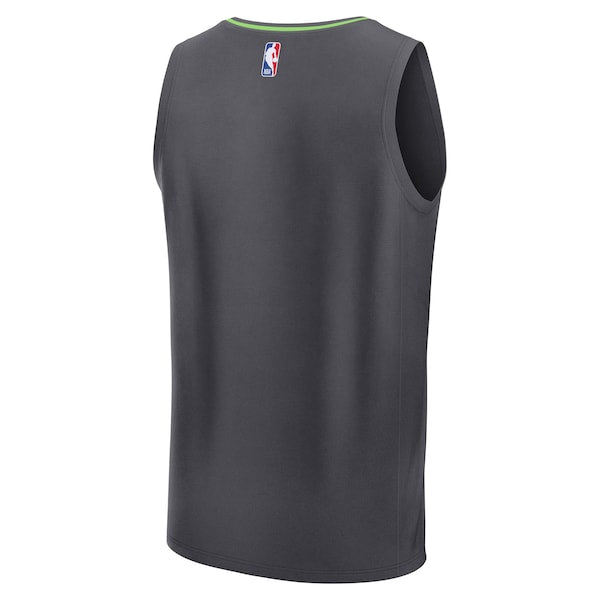 Minnesota Timberwolves Fastbreak Custom Jersey - Statement Edition - Anthracite - Image 3