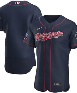 Minnesota Twins Nike 60th Season Alternate Authentic Team Jersey - Navy