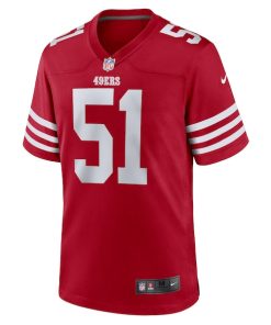 Alternative view of Robert Beal Jr San Francisco 49ers Nike  Game Jersey -  Scarlet