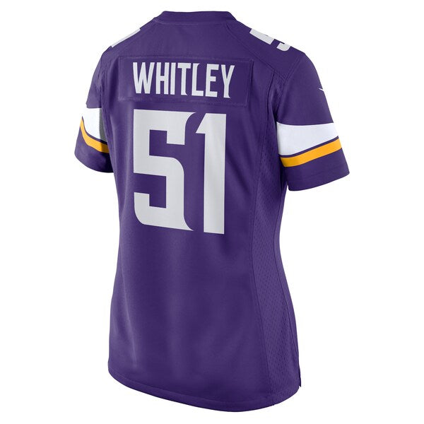Benton Whitley Minnesota Vikings Nike Women's Home Game Player Jersey - Purple - Image 3