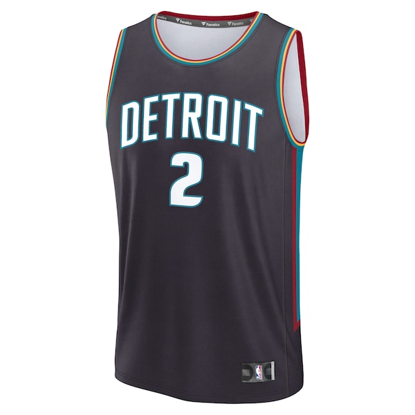 Cade Cunningham Detroit Pistons Youth 2025/26 City Edition Fast Break Jersey - Gray - Image 2