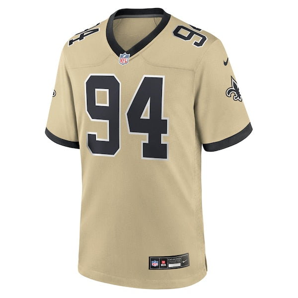 Cameron Jordan New Orleans Saints Nike Gameday Golds Alternate Game Player Jersey - Gold/Black - Image 3