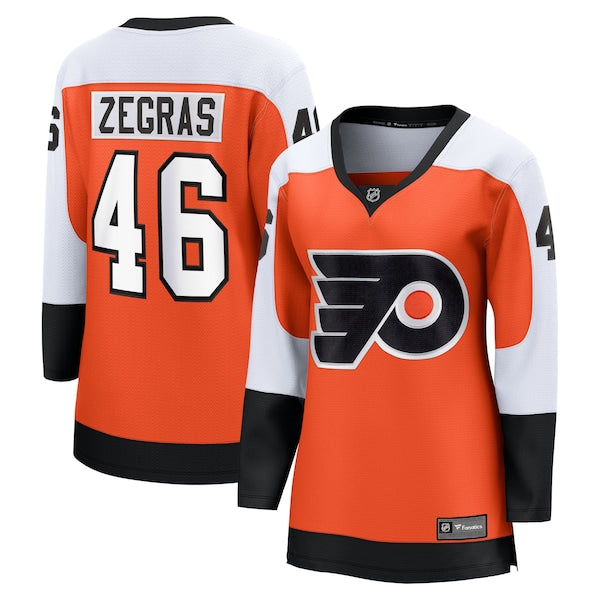 Trevor Zegras Philadelphia Flyers Women's Home Breakaway Jersey - Orange