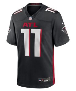 Alternative view of Jalon Walker Atlanta Falcons Nike 2025 NFL Draft First Round Pick  Game Jersey - Black