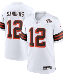 Shedeur Sanders Cleveland Browns Nike 2025 NFL Draft 2nd Alternate Game Jersey - White