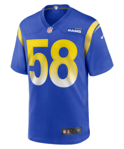Alternative view of DeAndre Square Los Angeles Rams Nike  Game Jersey - Royal
