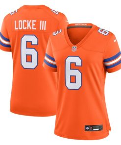 P.J. Locke III Denver Broncos Nike Women's Mile High Collection 1977 Throwback Player Game Jersey - Orange