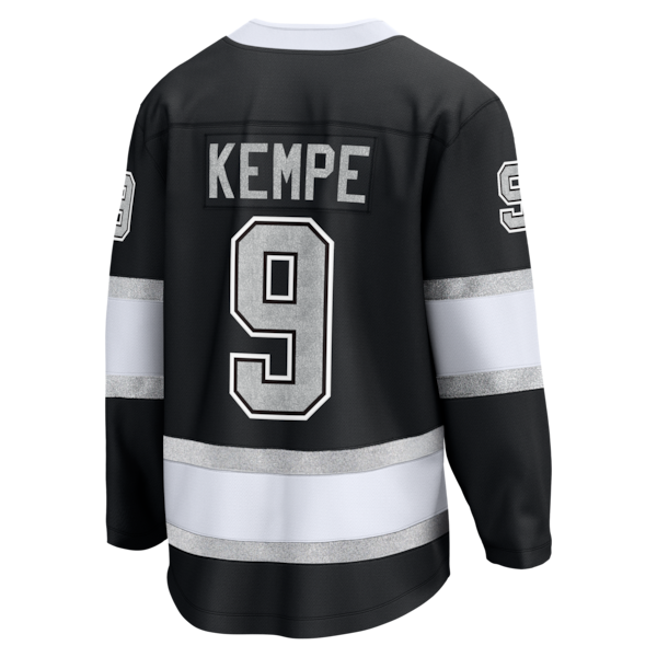 Adrian Kempe Los Angeles Kings Home Premier Breakaway Player Jersey - Black - Image 3