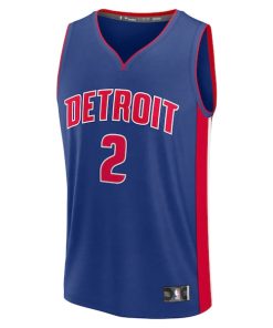 Alternative view of Cade Cunningham Detroit Pistons  Fast Break Replica Player Jersey - Icon Edition - Blue