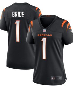 Number 1 Bride Cincinnati Bengals Nike Women's Game Jersey - Black