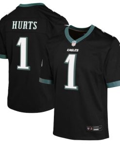 Jalen Hurts Philadelphia Eagles Nike Youth Game Jersey - Black