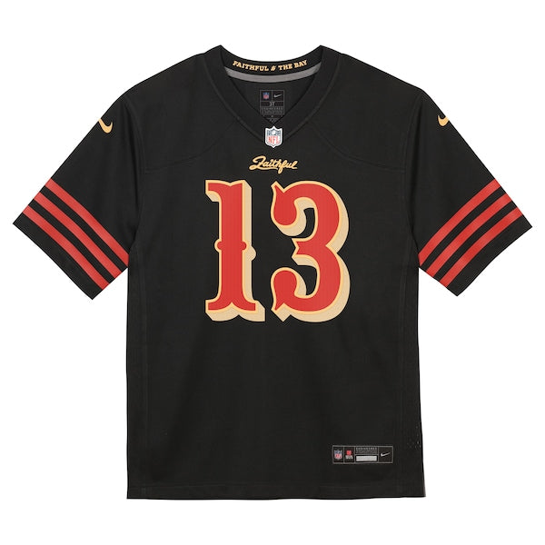 Brock Purdy San Francisco 49ers Nike Preschool 2025 Rivalries Collection Game Jersey - Black - Image 2