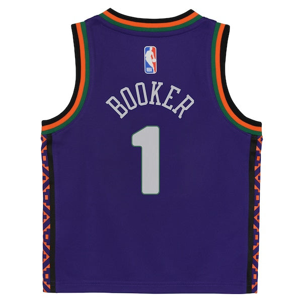 Devin Booker Phoenix Suns Nike Preschool 2024/25 Swingman Player Jersey - City Edition - Purple - Image 3