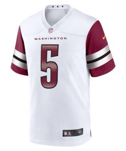 Alternative view of Jayden Daniels Washington Commanders Nike 2024 NFL Draft First Round Pick Player Game Jersey - White