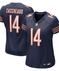 Alternative view of Olamide Zaccheaus Chicago Bears Nike Women's Team Game Jersey -  Navy