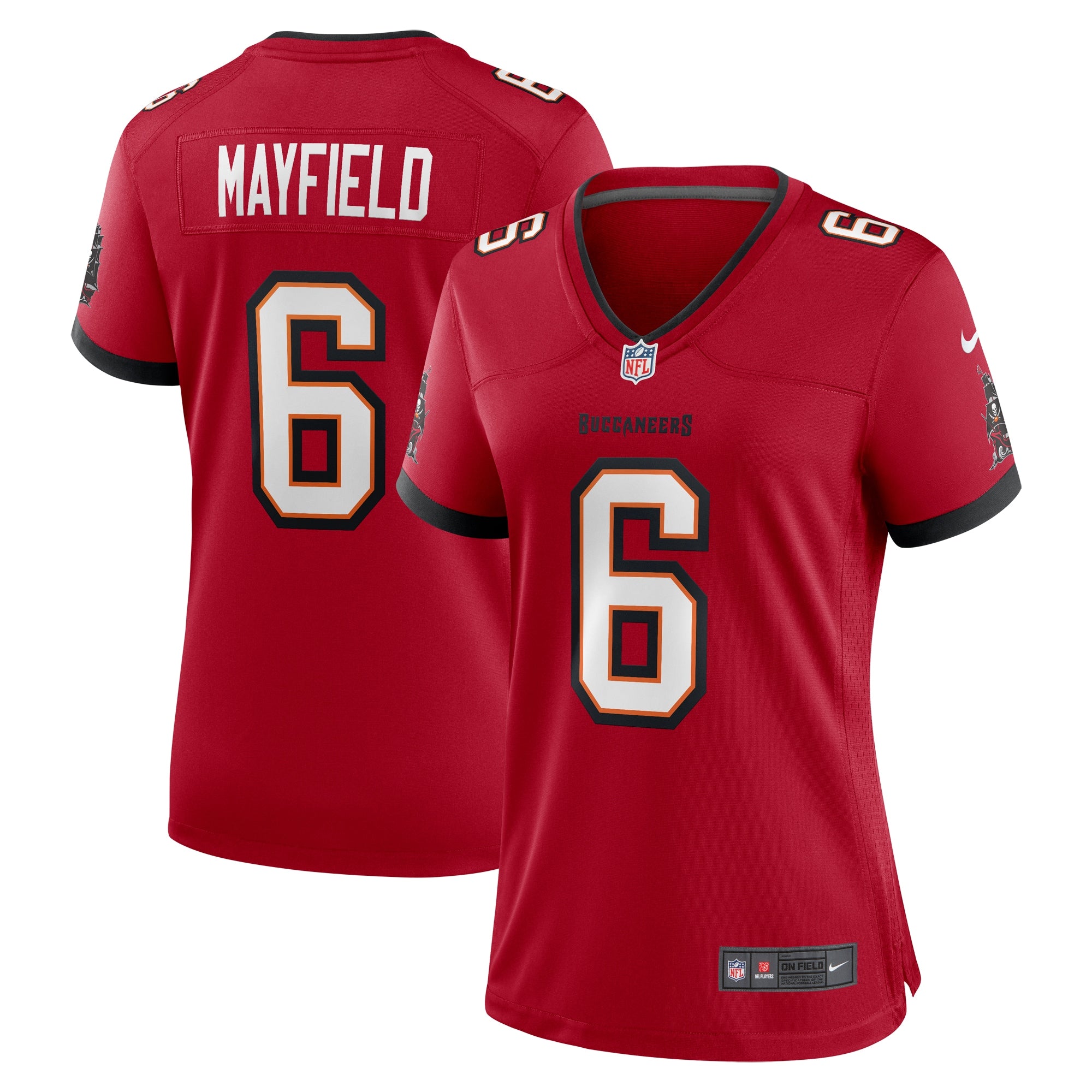 Baker Mayfield '76 Tampa Bay Buccaneers Nike Women's Game Jersey - White/Red/Orange - Image 7