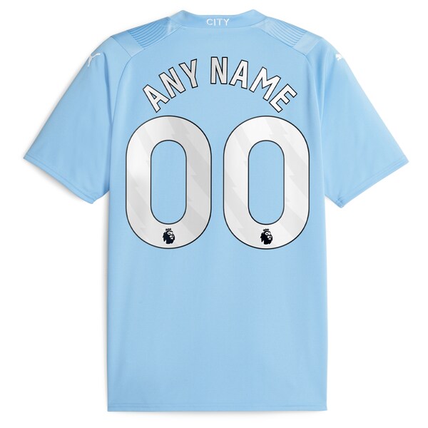 Manchester City Puma 2023/24 Home Replica Custom Jersey - Sky Blue - Image 3