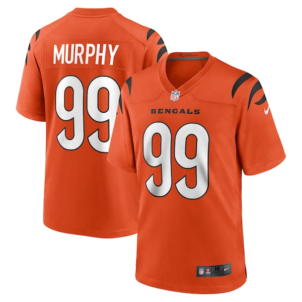 Myles Murphy Cincinnati Bengals Nike Team Game Jersey - Orange/White - Image 2
