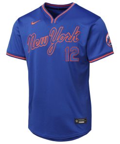 Alternative view of Francisco Lindor New York Mets Nike Alternate Limited Player Jersey?¨C Royal