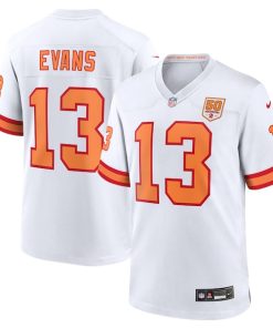 Mike Evans '76 Tampa Bay Buccaneers Nike 50th Season Game Jersey - White